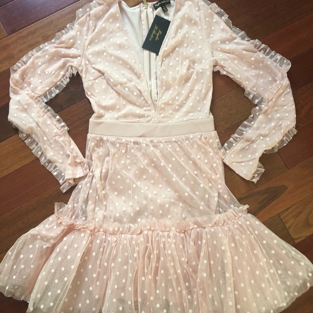 NWT Beautiful Tulle Polka Dot Dress